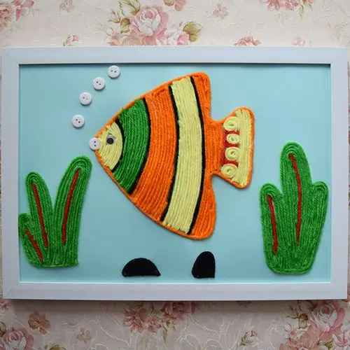 京剧脸谱 幼儿园创意手工粘贴画 儿童手工制作diy材料包 一套包邮