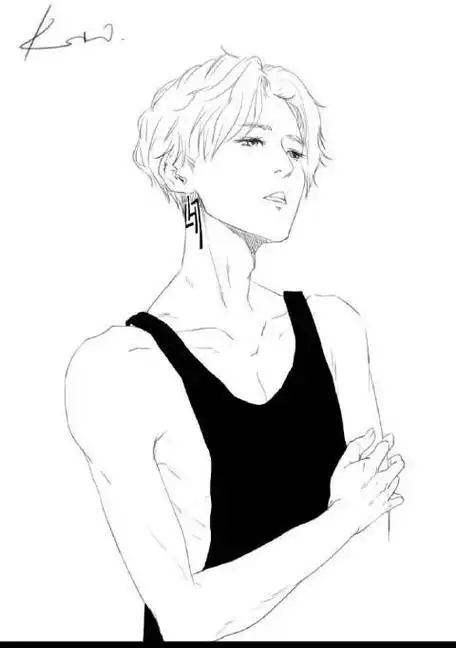 鹿晗简笔画卡通形象