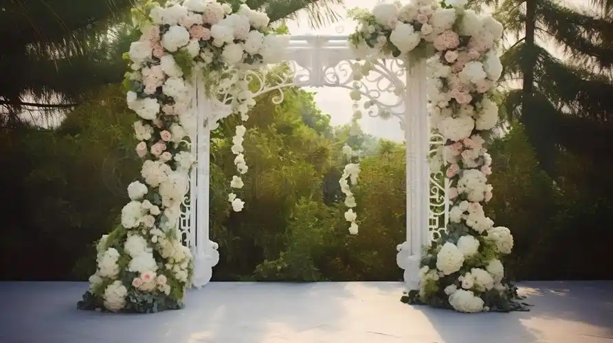 婚礼婚庆现场布置庆典拱门