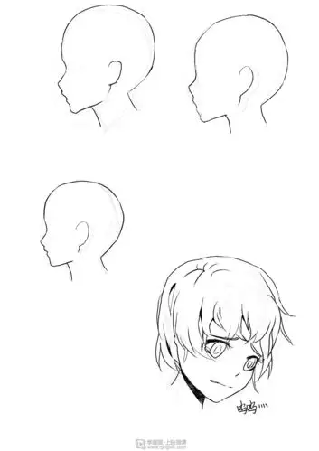 半侧面(90°)的结构