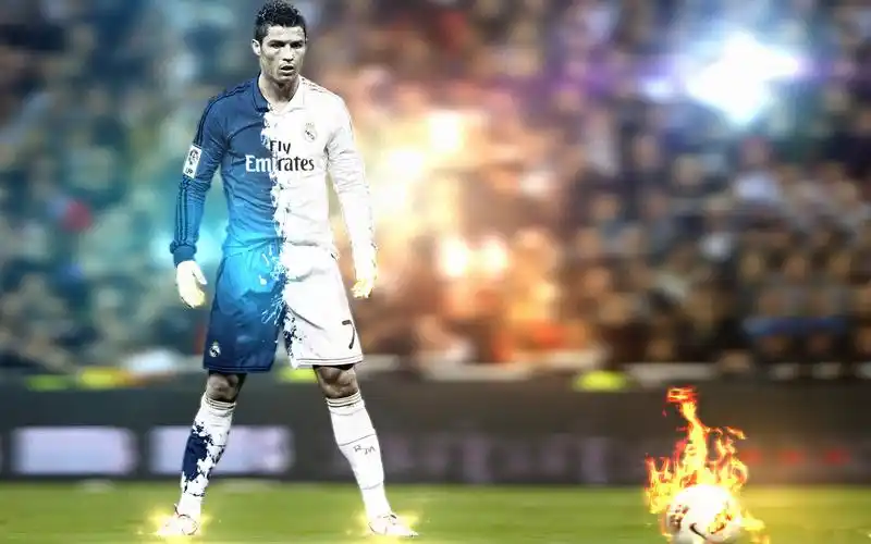 足球巨星c罗高清壁纸_世界杯王牌选手