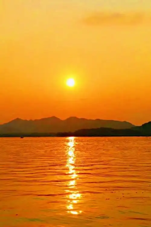 西湖绝美处 夕阳盛开时