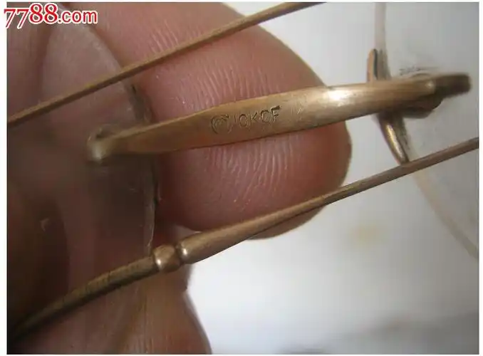 稀少古玩包老清代金丝老眼镜天然水晶养目镜老花镜泥鳅腿金丝眼镜