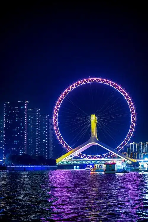 天津之眼摩天轮.海河两岸夜色绚 - 梦未止梦dreamcont - 图虫