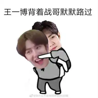 王一博肖战动态表情包