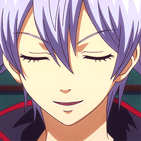 卡通紫色头发帅哥睁眼gif动图_动态图_表情包下载_soogif