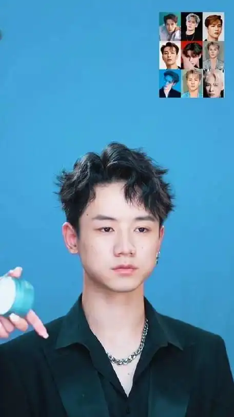 王嘉尔同款男士发型教程手把手教你用直板夹烫出纹理感