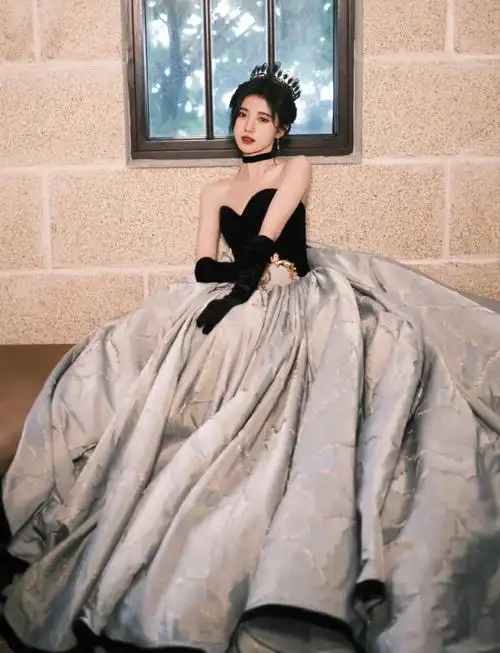 鞠婧祎穿这件礼服太绝了