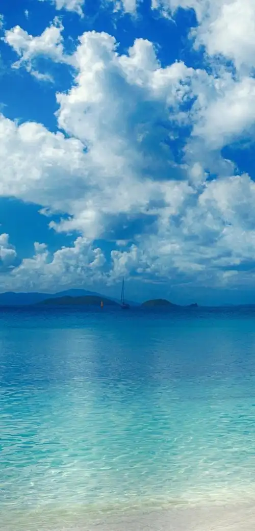 唯美小清新的天空云彩,风景-手机壁纸