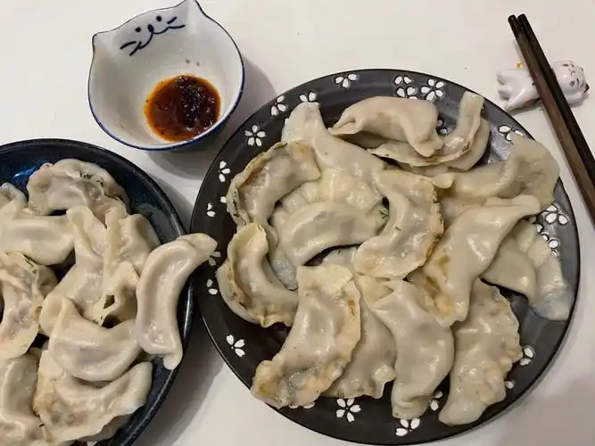 自己包了饺子