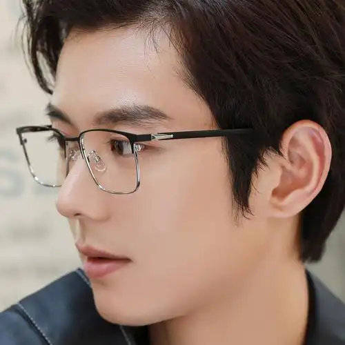 眼镜防蓝光辐射电脑近视近视眼变色框架男护眼睛定制成品光学镜