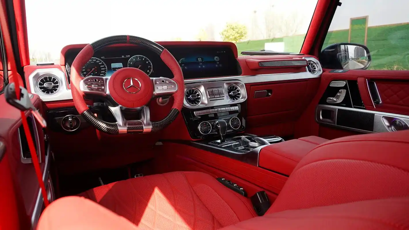 「大g老改新」17款g500升级新款g63外观与红色内饰,太爱了!