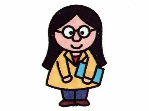 卡通老师的画法 戴眼镜女老师简笔画图片教程
