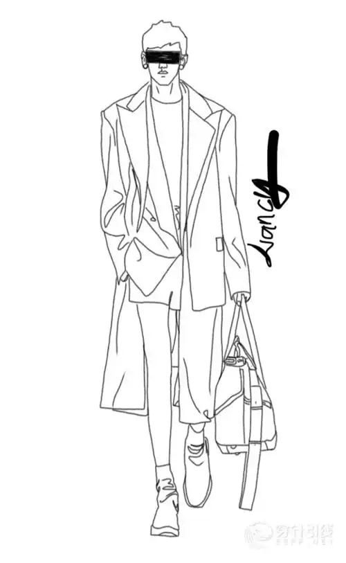 服装设计手绘线稿-服装画/服装设计手稿 - 穿针引线服装论坛