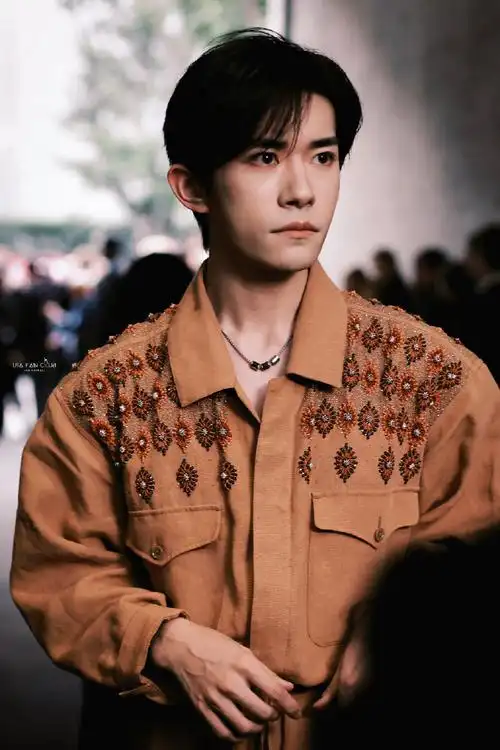 易烊千玺 米兰时装周##外媒镜头下的易烊千玺生图##易烊千玺晚宴侧拍