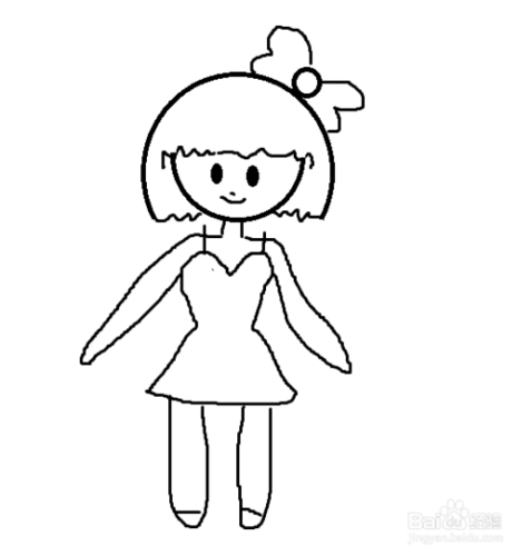 漂亮的小女孩怎么画?很简单!