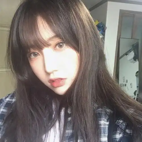 学生齐刘海发型图片