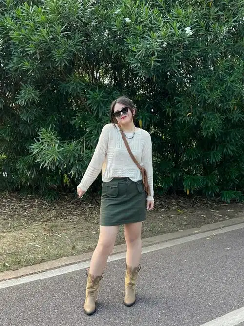 172150斤胖女孩也可以驾驭美式复古穿搭