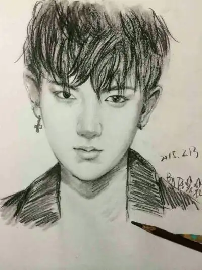 黄子韬tao 粉丝手绘 cr.见logo