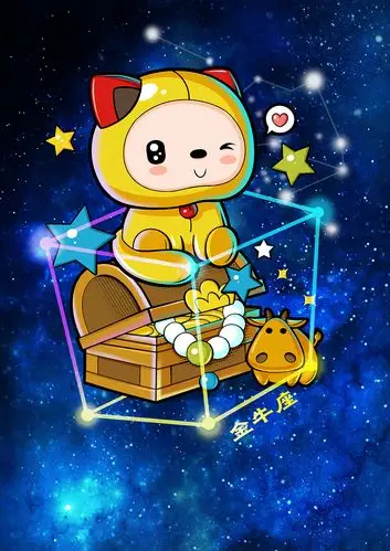 卡通形象吉祥物十二星座插画设计微信表情gif设计---茁茁猫设计