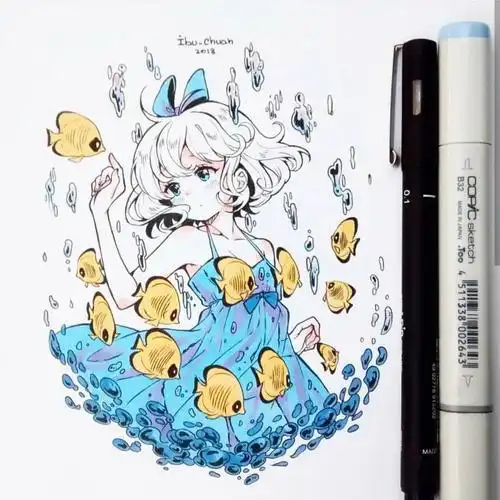 动漫图片  #ibu_chuan   #绘画  #绘画临摹  #素材 #动漫手绘