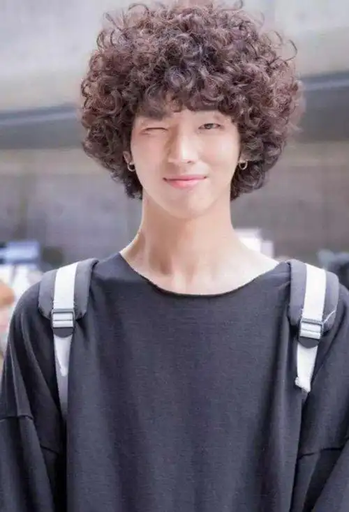 男生烫爆炸头为你而停留 百变帅酷时尚短发的发型