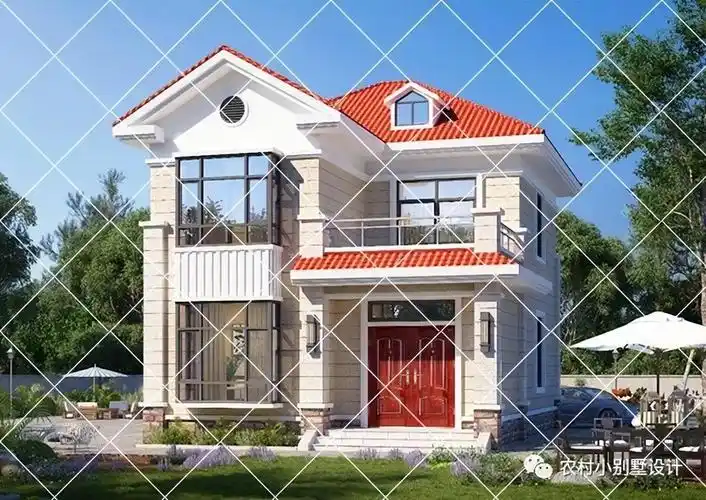 农村15～20万二层别墅自建房,30套二层别墅设计,轻松建房无压力