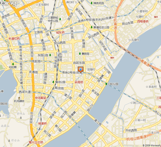 杭州市江干区地图