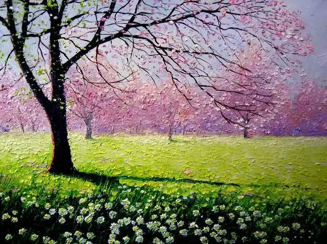 春天的景色画(春天的景色)-山崖发表网