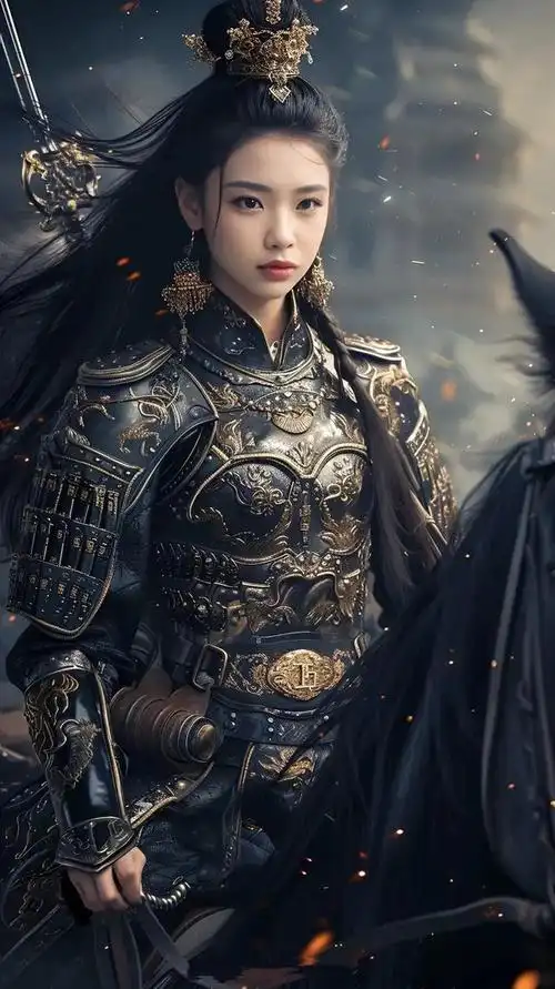 壁纸分享,英姿飒爽的女将军,巾帼不让须眉