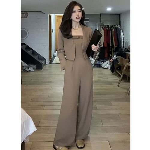 向晓西适合微胖女生穿搭衣服休闲小西装套装小个子西装套装女2023春