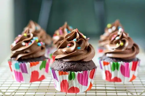 chocolate cupcakes with quick chocolate buttercream