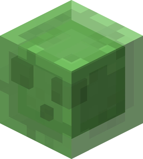 我的世界史莱姆信息这个全身都是绿色的正方形就是史莱姆了,真的是正