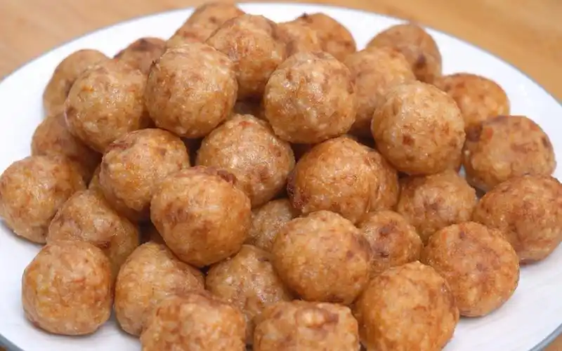 炸糯米圆子不散有窍门不开裂不塌陷外酥里糯吃一口就难忘