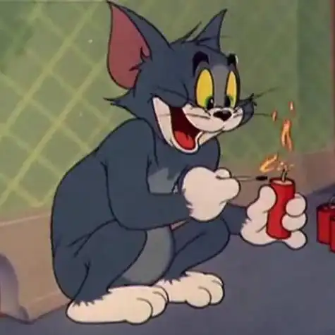 汤姆猫在抽烟的头像 头像图片大全 -【爱个性】