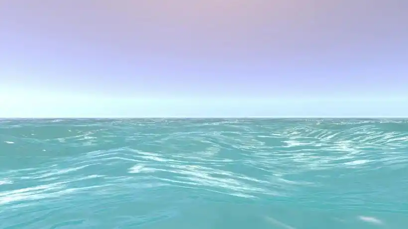 三维深蓝色大海动画3d立体