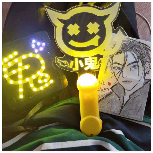 王琳凯小鬼应援荧光棒演唱会发光手灯周边助威道具 led小灯牌定制