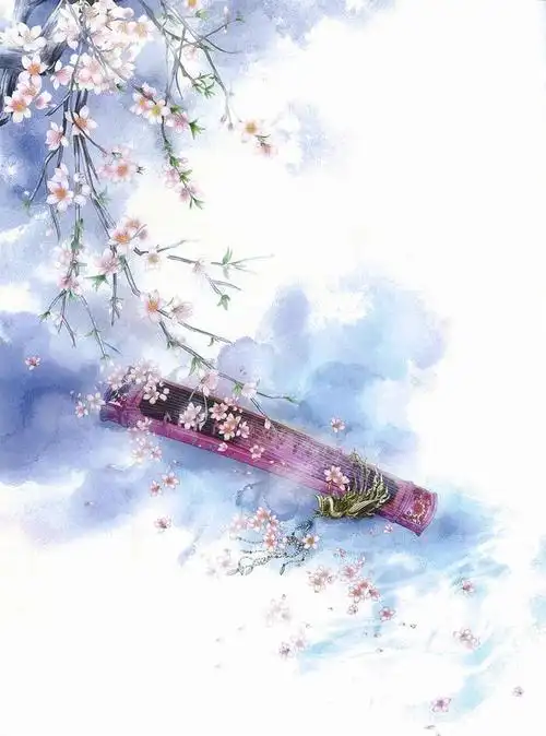 [素锦底图 古风 插画]