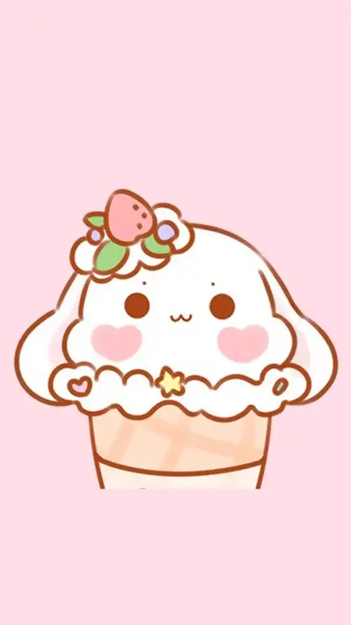 粉色萌萌卡通兔子,高清图片,手机锁屏桌面-壁纸族