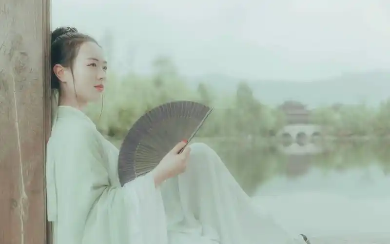 古风侠女清新唯美户外写真桌面壁纸高清大图预览1920x1200_美女壁纸下