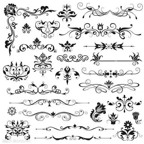 边框边角花纹图案矢量素材下载(图片id:650534)_-花纹花边-矢量素材_