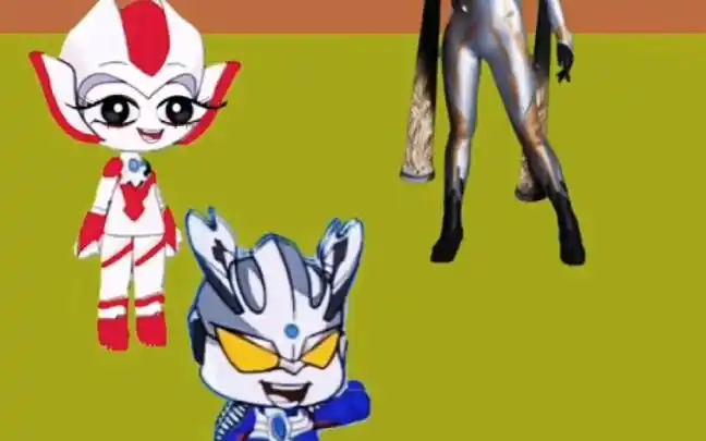 小赛罗给妈妈化妆