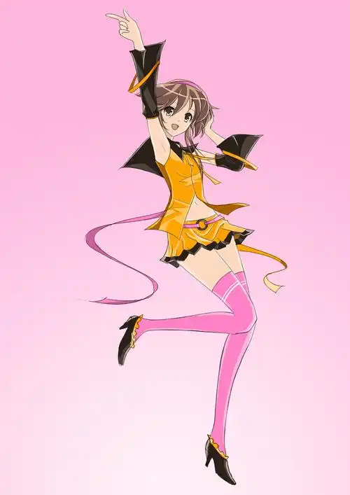 二次元 动漫 美少女 色彩 板绘 短发少女 活力 可爱