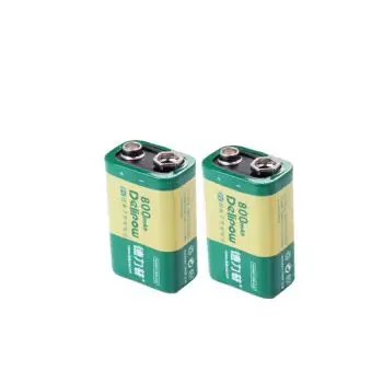 德力普 800毫安9v方型充电电池 6f22 万用表 麦克风 话筒电池 单个9v