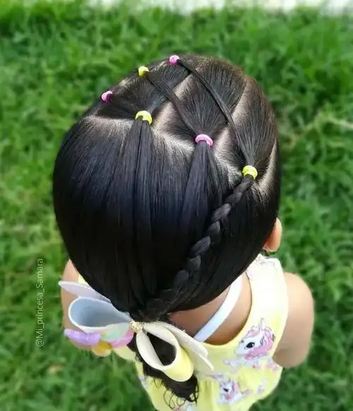 儿童辫子简单洋气扎法