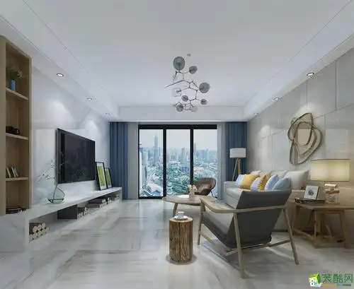 南宁123方装修江川悦城三室两厅简约风格装修