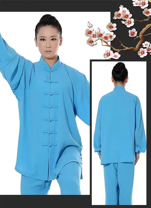 武极堂太极服新款春夏季新麻纱长袖太极服练功服晨练清爽透气垂感大