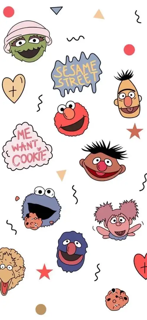 壁纸 潮 芝麻街 ins