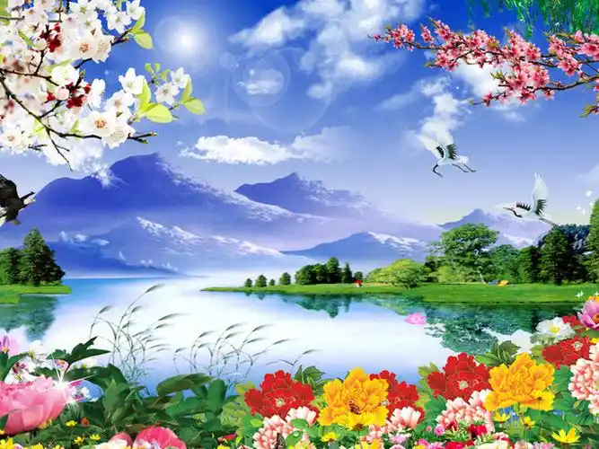 【转载】【风景素材】漂亮的鸟语花香风景素材(30)