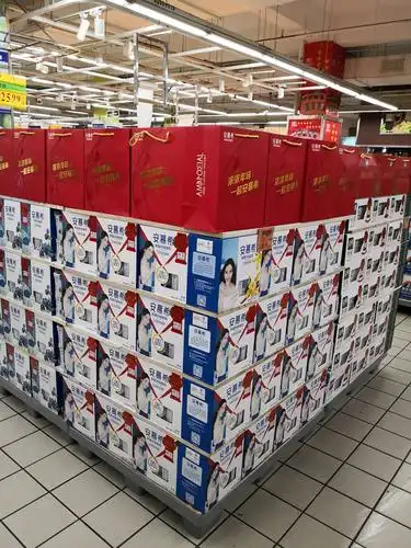 1036浠水店伊利常温牛奶陈列图片